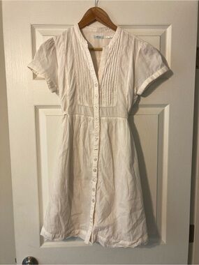 Kimchi Blue White Button-Front Mini Dress